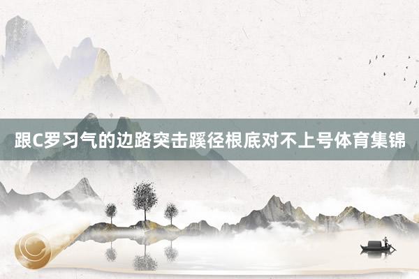 跟C罗习气的边路突击蹊径根底对不上号体育集锦