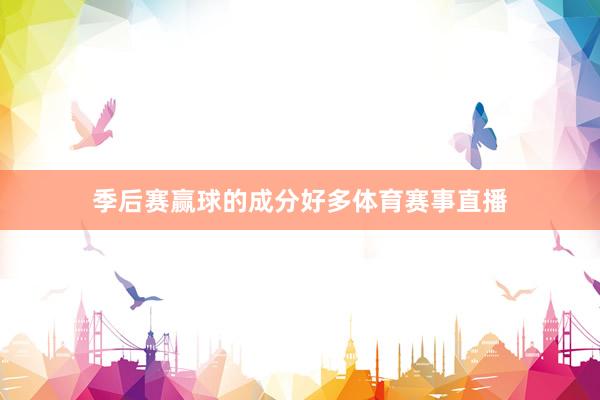 季后赛赢球的成分好多体育赛事直播