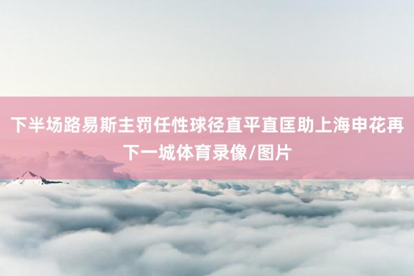 下半场路易斯主罚任性球径直平直匡助上海申花再下一城体育录像/图片
