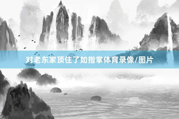 对老东家顶住了如指掌体育录像/图片