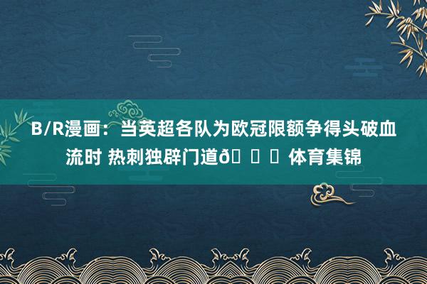 B/R漫画：当英超各队为欧冠限额争得头破血流时 热刺独辟门道😏体育集锦