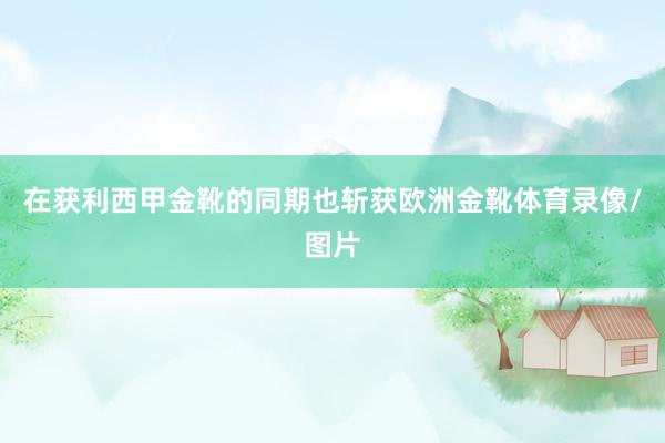 在获利西甲金靴的同期也斩获欧洲金靴体育录像/图片