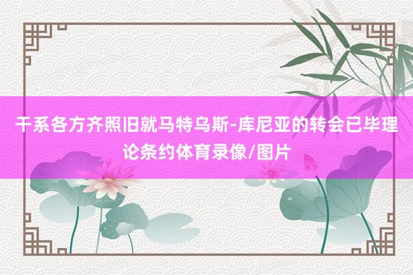 干系各方齐照旧就马特乌斯-库尼亚的转会已毕理论条约体育录像/图片