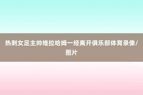 热刺女足主帅维拉哈姆一经离开俱乐部体育录像/图片