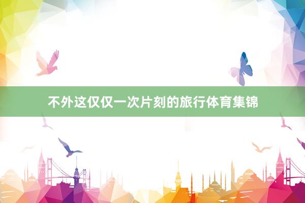 不外这仅仅一次片刻的旅行体育集锦