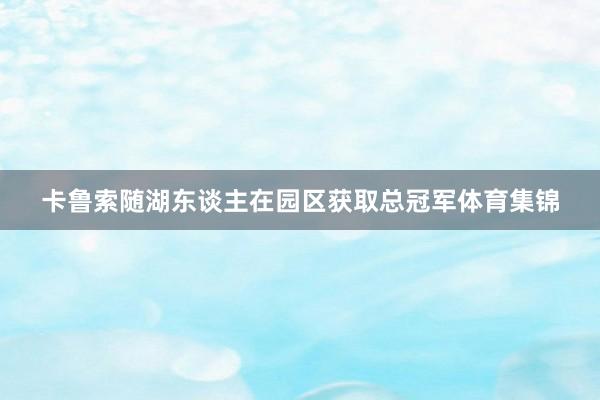 卡鲁索随湖东谈主在园区获取总冠军体育集锦