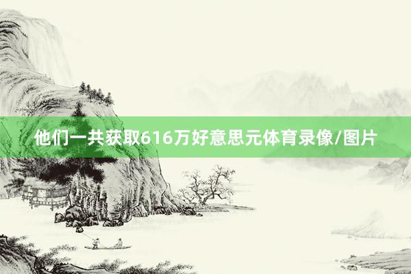他们一共获取616万好意思元体育录像/图片