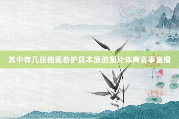 其中有几张他戴着护具本质的图片体育赛事直播