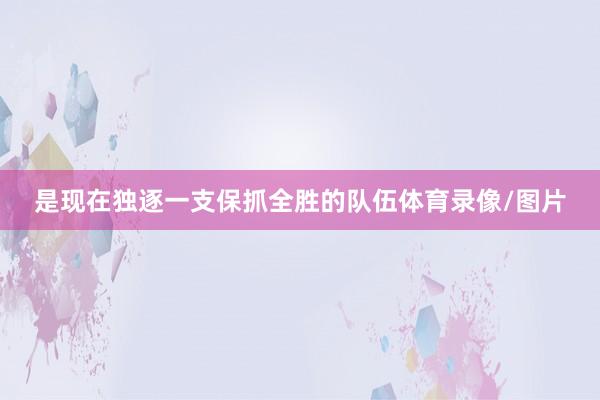 是现在独逐一支保抓全胜的队伍体育录像/图片