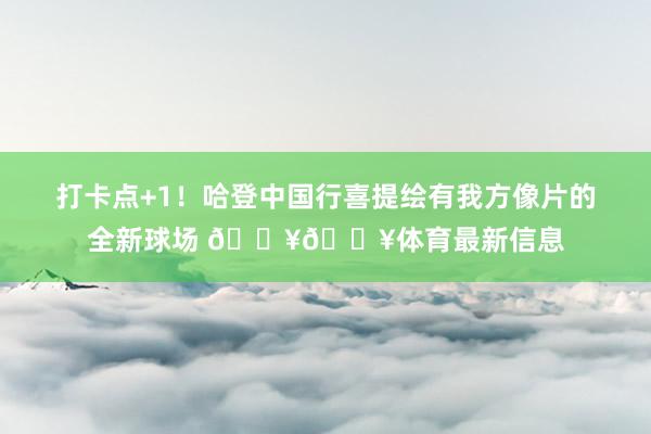 打卡点+1！哈登中国行喜提绘有我方像片的全新球场 🔥🔥体育最新信息