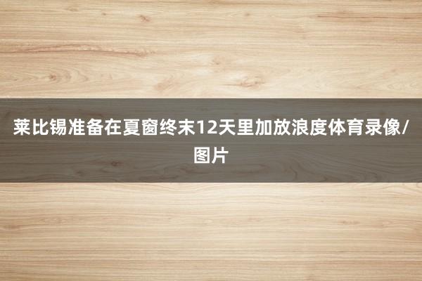 莱比锡准备在夏窗终末12天里加放浪度体育录像/图片