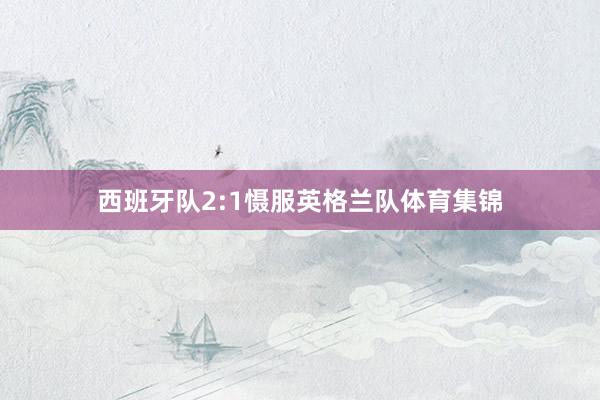西班牙队2:1慑服英格兰队体育集锦