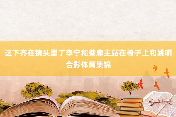 这下齐在镜头里了李宁和蔡雇主站在椅子上和姚明合影体育集锦