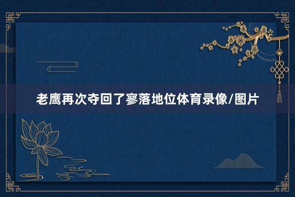 老鹰再次夺回了寥落地位体育录像/图片