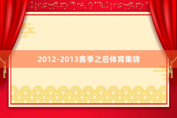 2012-2013赛季之后体育集锦