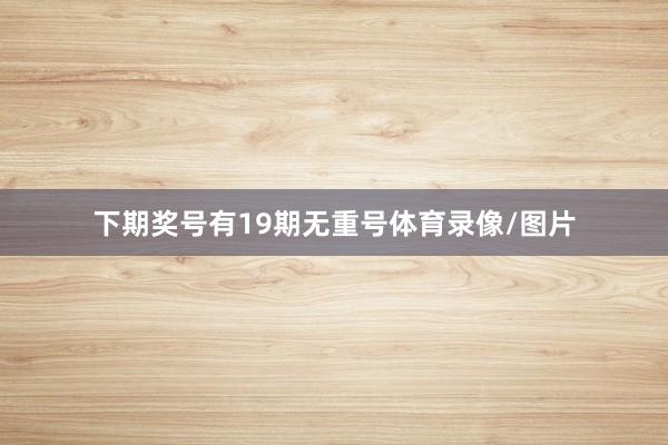 下期奖号有19期无重号体育录像/图片